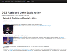 Tablet Screenshot of dbzabridgedexplained.com